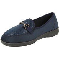 Womens Wide Fit Stretch Fabric Slip On House Shoes - Aster