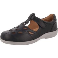 Womens Wide Fit Touch Strap Flat Shoes - Ayla