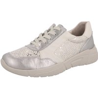 Womens Wide Fit Stretch Panel Wedge Heel Trainers - Lauren