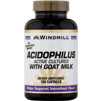 Windmill Acidophilus Dietary Supplement Caplets With Goat Milk, 100 Ea