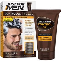 Just For Men Control Gx Grey Reducing 2-In-1 Shampoo And Conditioner, 4 Fl Oz