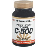 Windmill Vitamin C-500 Tablets Natural Source 100 Tablets