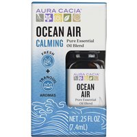 Aura Cacia Ocean Air Essential Oil Blend, Boxed 0.25 Fl. Oz