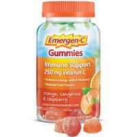Emergen-C 750Mg Vitamin C Gummies For Adults Orange, Tangerine And Raspberry Flavors - 45 Count