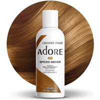 Adore Semi Permanent Hair Color - Vegan and Cruelty-Free Hair Dye - 4 Fl Oz - 046 Spiced Amber