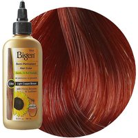 Bigen Semi Permanent Hair Color, Light Copper Brown, 1 Count, 3 Fl Oz