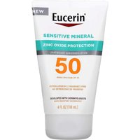 Eucerin Sun Sensitive Mineral Sunscreen Lotion Spf 50 With Zinc Oxide Protection, 4 Fl Oz Tube