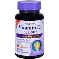 Natrol, Vitamin D3 Fast Dissolve Lets 5000Iu, 1 Each, 90 Tab