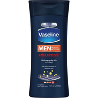 Vaseline Men Men Healing Moisture Non-Greasy Body & Face Lotion, Extra Strength 10 Oz