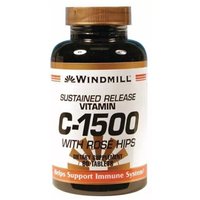Windmill Vitamin C-1500 Tablets With Rose Hips Sustained Release 60 Tablets