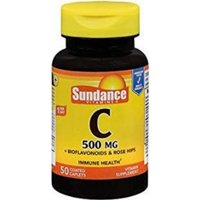 Sundance Vitamin C 500 Mg Bioflavonoids And Wild Rose Hips Capsules, 50 Ea