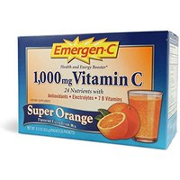 Emergen-C 1000 Mg Vitamin C Fizzy Drink Mix, Super Orange - 30 Packets