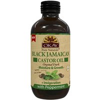 Okay Jamaican Black Castor Oil With Peppermint - 4 Fl Oz