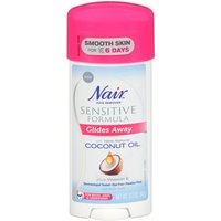 Nair Sensitive Hair Remover, Coconut Oil, 3.3 Oz