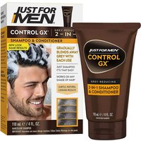 Just For Men Control Gx Gray Reduction 2-In-1Shampoo Plus Conditioner, 4 Fl Oz