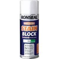 Ronseal Quick Drying Stain Block Aerosol, White Matt