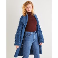 Sirdar Country Classic Worsted Womens Longline Textured Bobble Cardigan 10167