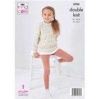 King Cole Big Value Tweed DK Cardigan and Sweater Pattern