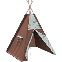 Tipi kolor zielony tkanina wzorzysta