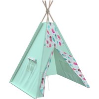 Tipi kolor niebieski tkanina wzorzysta