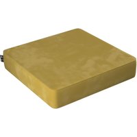 Puf Square kolor zielony tkanina połyskliwa, welwetowa