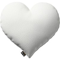 Poduszka Heart of Love kolor biały tkanina strukturalna
