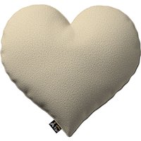 Poduszka Heart of Love kolor beżowy tkanina strukturalna