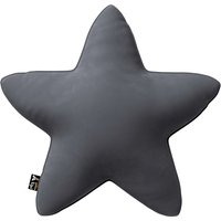 Poduszka Lucky Star kolor szary tkanina połyskliwa, welwetowa