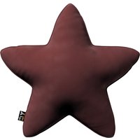Poduszka Lucky Star kolor czerwony tkanina połyskliwa, welwetowa