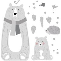 Zestaw naklejek Bears gray