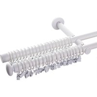 Karnisz podwójny Modern white matt 200cm