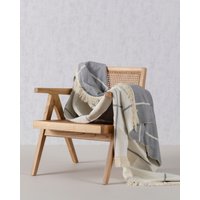 Koc Cosy Home 150x200 Grey&Ecru Check