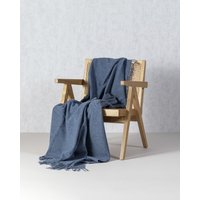 Pled Merinos 140x200 cm melange denim