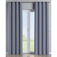 Zasłona na kółkach 1 szt. kolor szary tkanina zaciemniająca