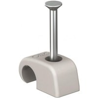 OBO 2026 35 LGR Haft-Clip 7-12mm L35 PP lichtgrau RAL7035 2228734 (Inhalt 100 Stück)