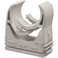 OBO M-Quick M25 LGR Multi-Quick-Schelle 20-25mm PA lichtgrau RAL7035 2153726 (Inhalt 50 Stück)