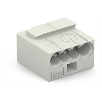 WAGO 243-304 MICRO-Verbindungsdosen- klemme,für eindrähtige Leiter,Ø 0,8 mm (Inhalt 100 Stück)
