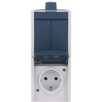 BJ APWG ocean Kombin. 2601/5/20EW-53-503 Schuko und Serien senkrecht grau/ bla