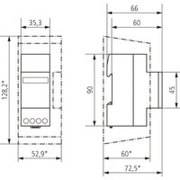 THEB Betriebsstundenzähler BZ145 analog 2TE