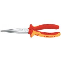 Knipex VDE-Flachrundzange 200mm 2616200 mit Schneide gerade