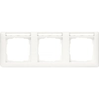 GIRA 109303 Abdeckrahmen 3fach waager. BSF Standard 55 Reinweiß glänzend