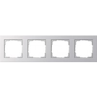 GIRA 021425 Abdeckrahmen 4fach E2 Farbe Alu