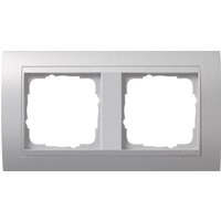 GIRA 021236 Abdeckrahmen 2fach Zwischen rahmen F/Alu Event Farbe Alu