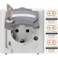 KOPP APWG Blue Electric 1035.5600.2 Schuko abschließbar 1 grau