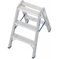 Krause Stufen-Doppelleiter Alu 2x3 Stufen 124715