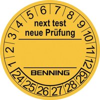 BENNI Prüfplaketten "Neue Prüfung" 1VE = 1.000 Stk 756212