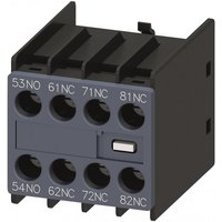 Siemens 3RH29111GA13 Hilfsschalterblock 1S+3Ö S00 front Schraubanschluss