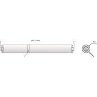 Somfy Antrieb LW25-B44 24VDC 1000032 0,4Nm 40U min,10,8W 2,5m Kabel weiß