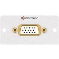 KIND Konnect 50 alu - VGA 7444000501 HD15 Blende 1/2 50x50 mit Kabelpeitsche