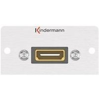 KIND Konnect 50 alu - HDMI 7444000542 v1.4 Blende 1/2 50x50 mit Kabelpeitsche
